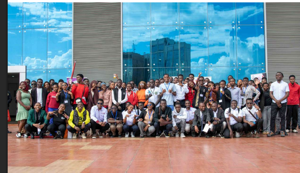 Group photo outside venue